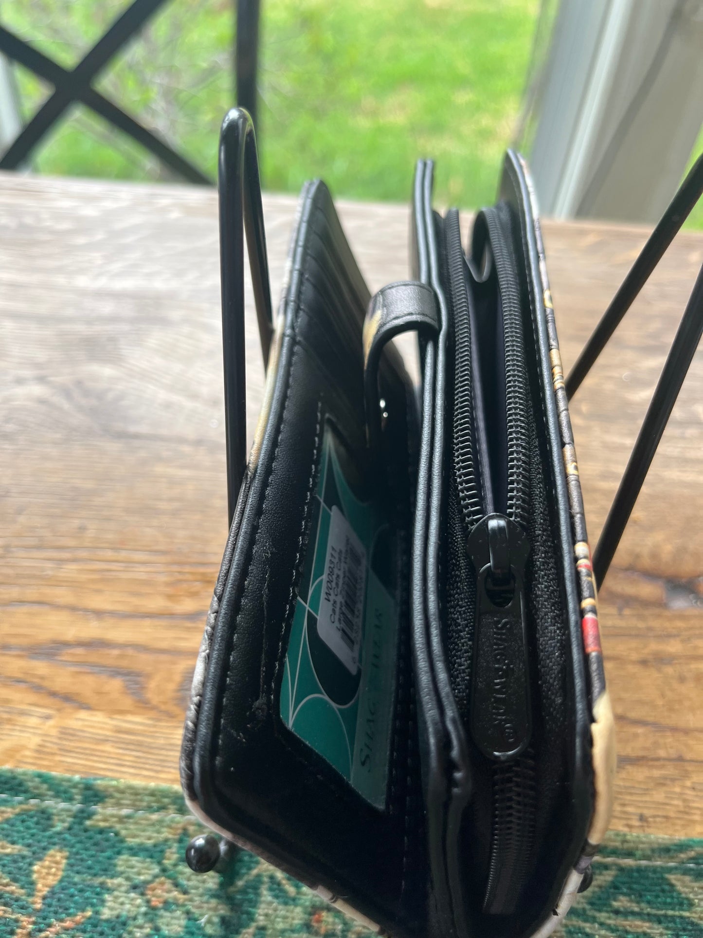 Women's Large Zipper Wallet Autumn Horse Design