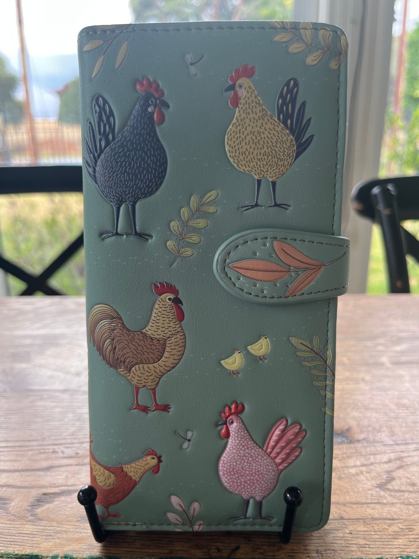 Chicken Farm Large Zipper Ladies Wallet