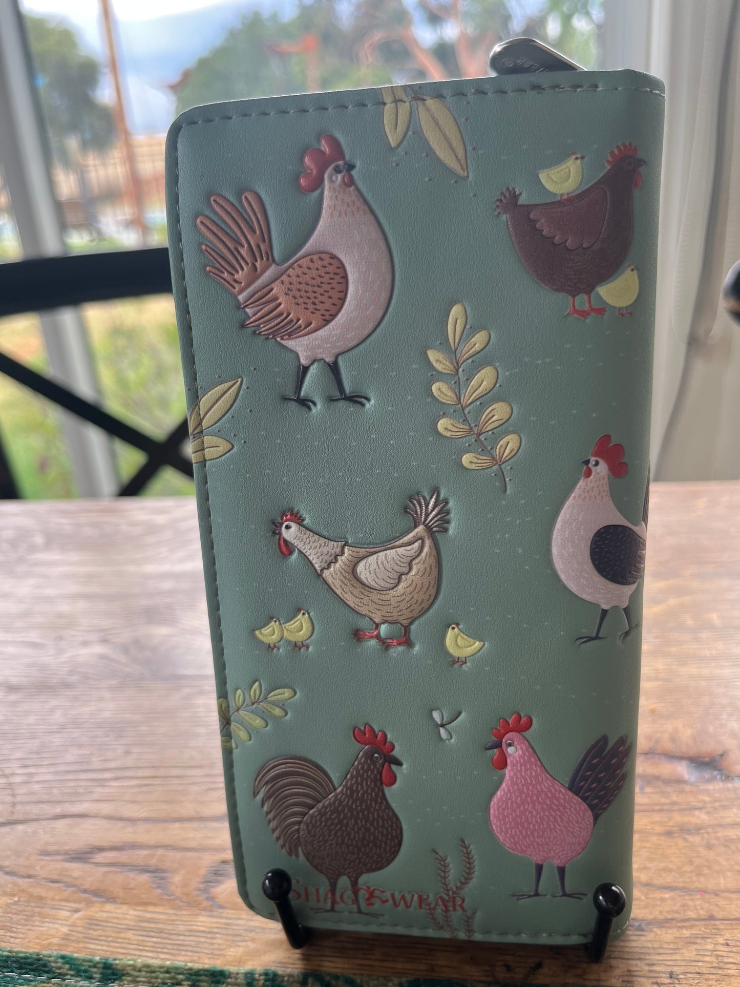 Chicken Farm Large Zipper Ladies Wallet
