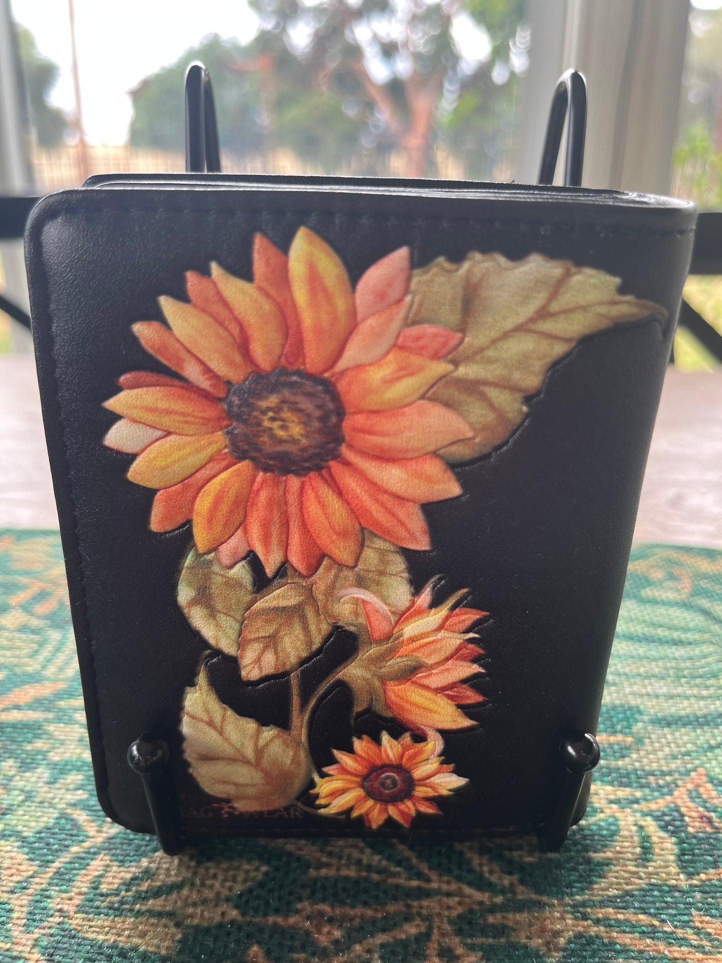 Women's Ladies Wallet Goat and Sunflower Design Small