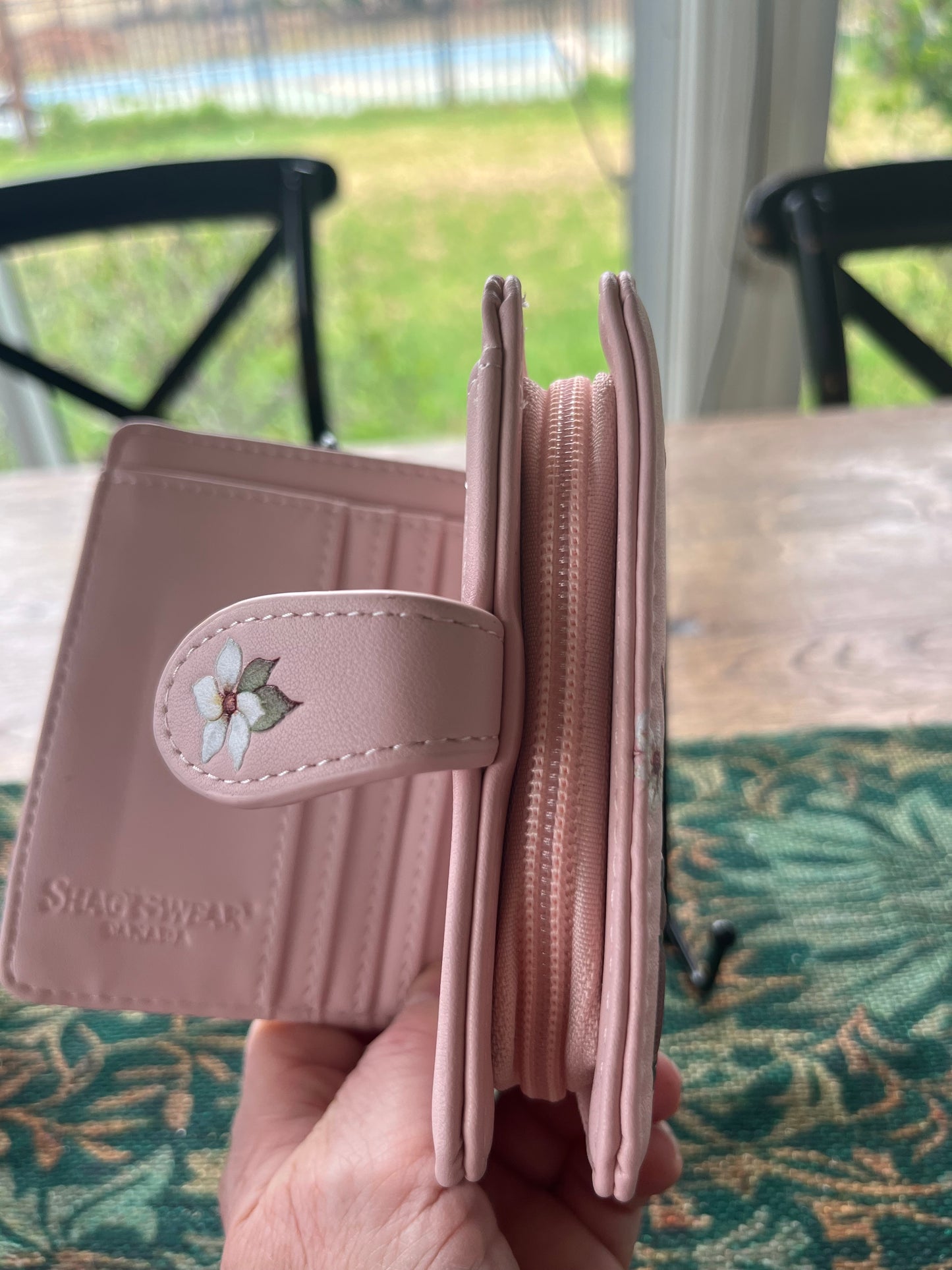 Women's Ladies Wallet Small Pink Cow Girl Boots Wallet