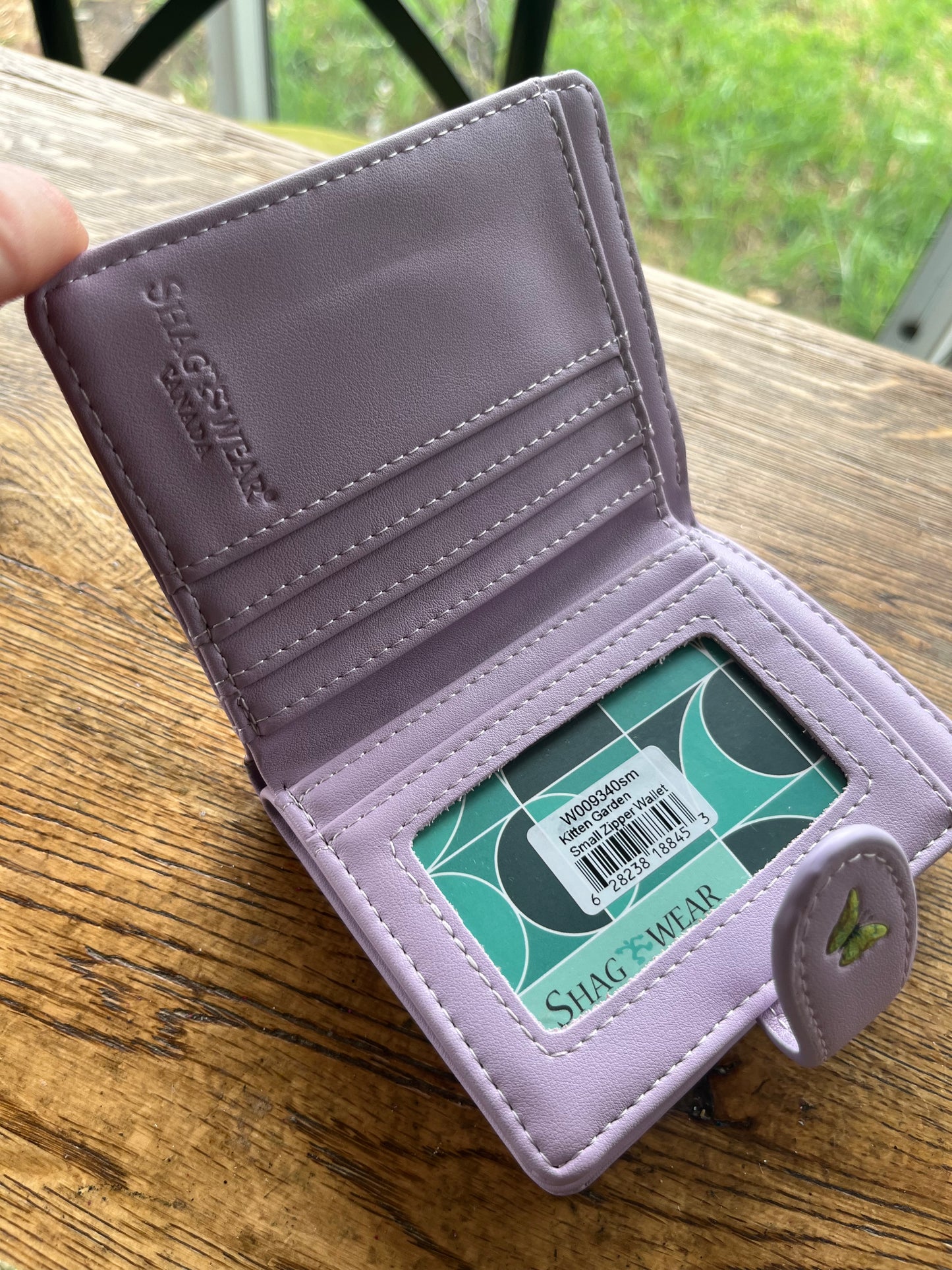 Women's Ladies Wallet Playful Cats Kittens in Lilac