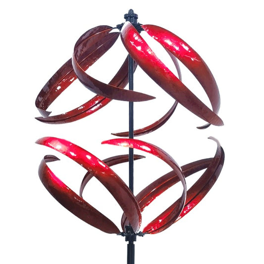 EAST MEETS WEST WINDMILL RUBY RED WIND SPINNER