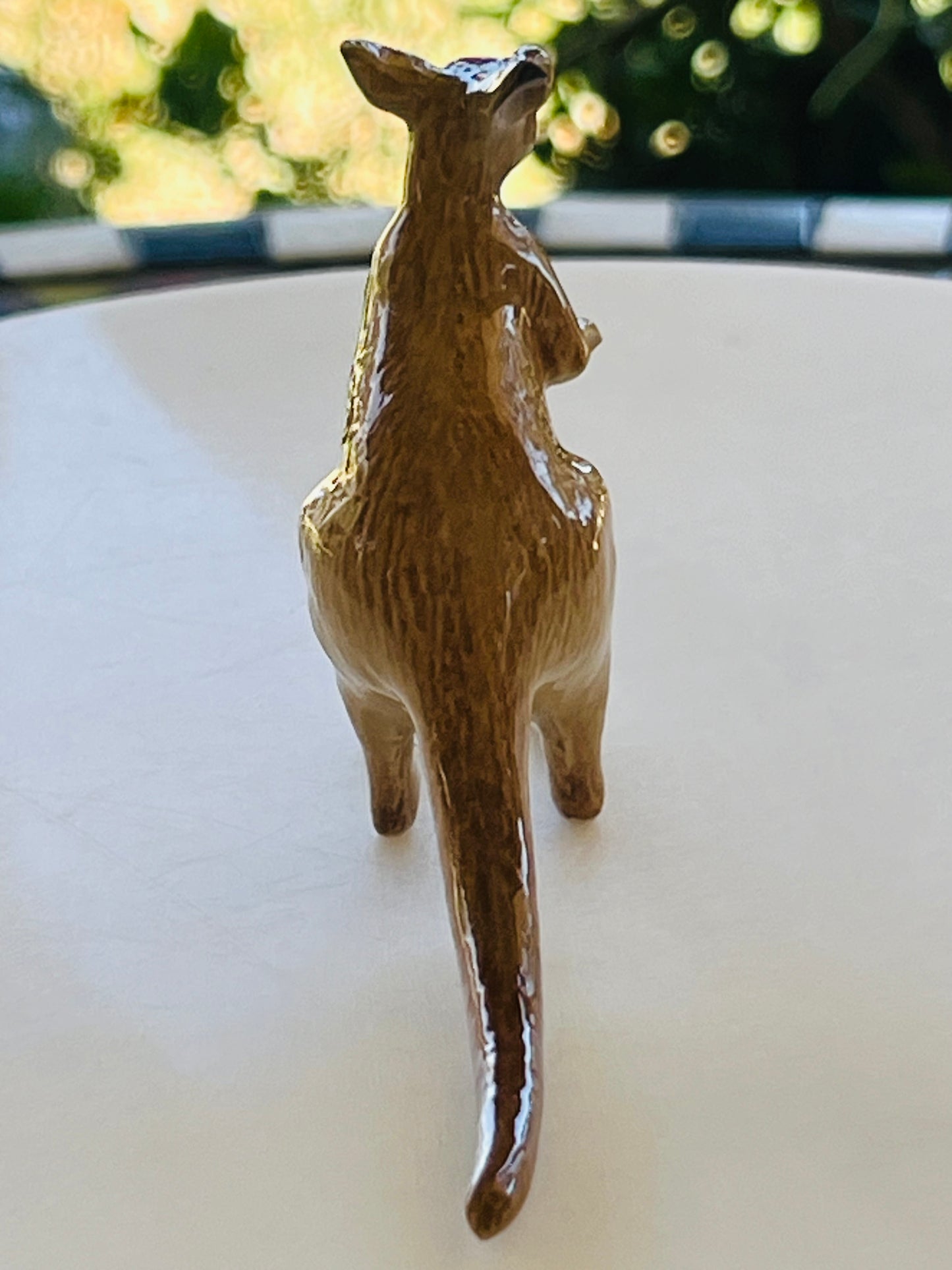 Miniature Porcelain Kangaroo with Joey in Pouch