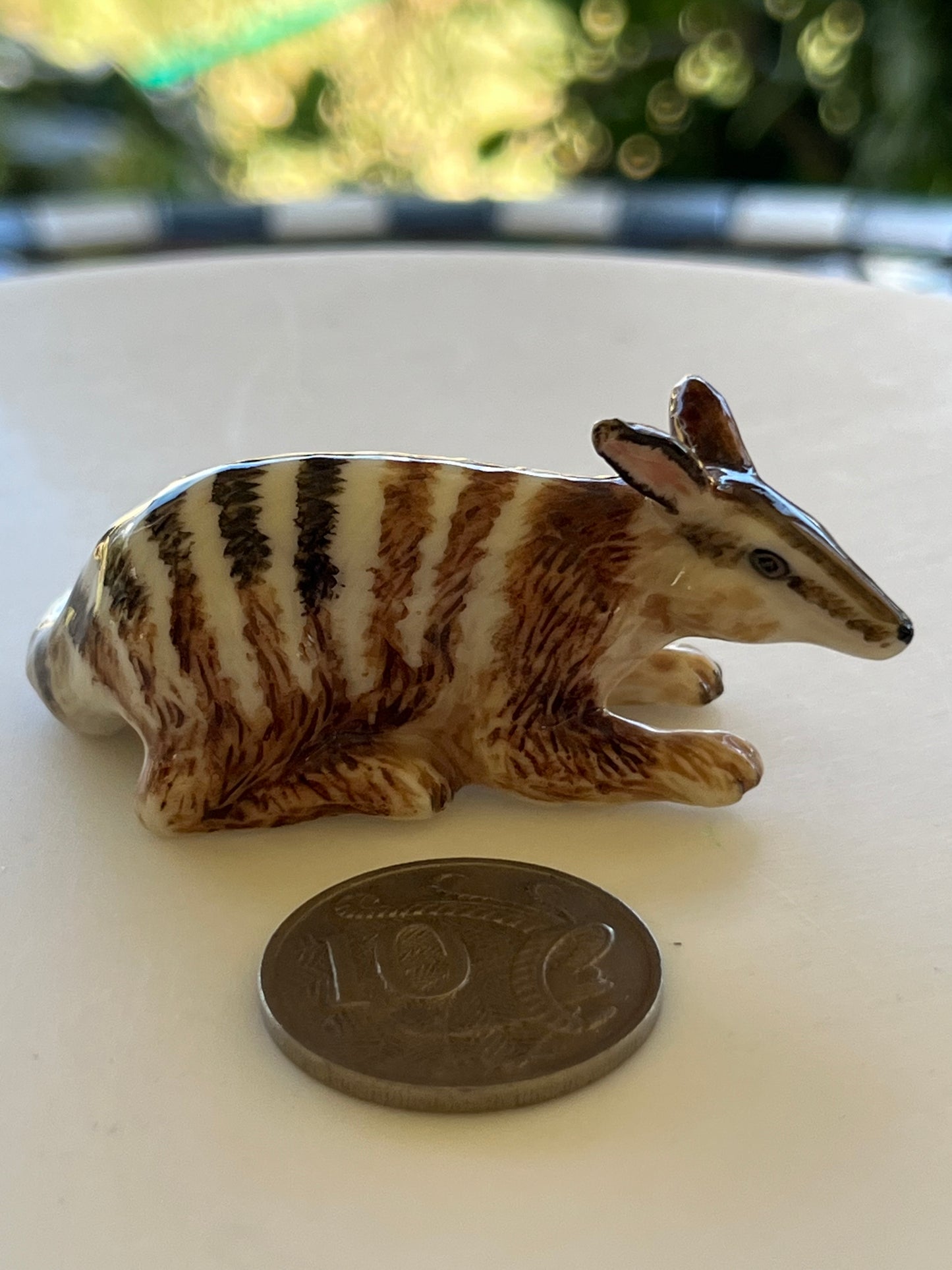 Miniature Porcelain Numbat Marsupial