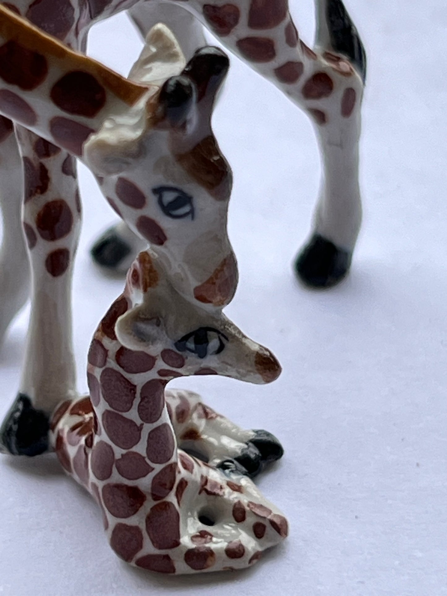 Miniature Porcelain Giraffe and Calf