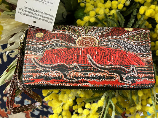 Indigenous Art Ladies  Wallet by the Artist Danny Eastwood