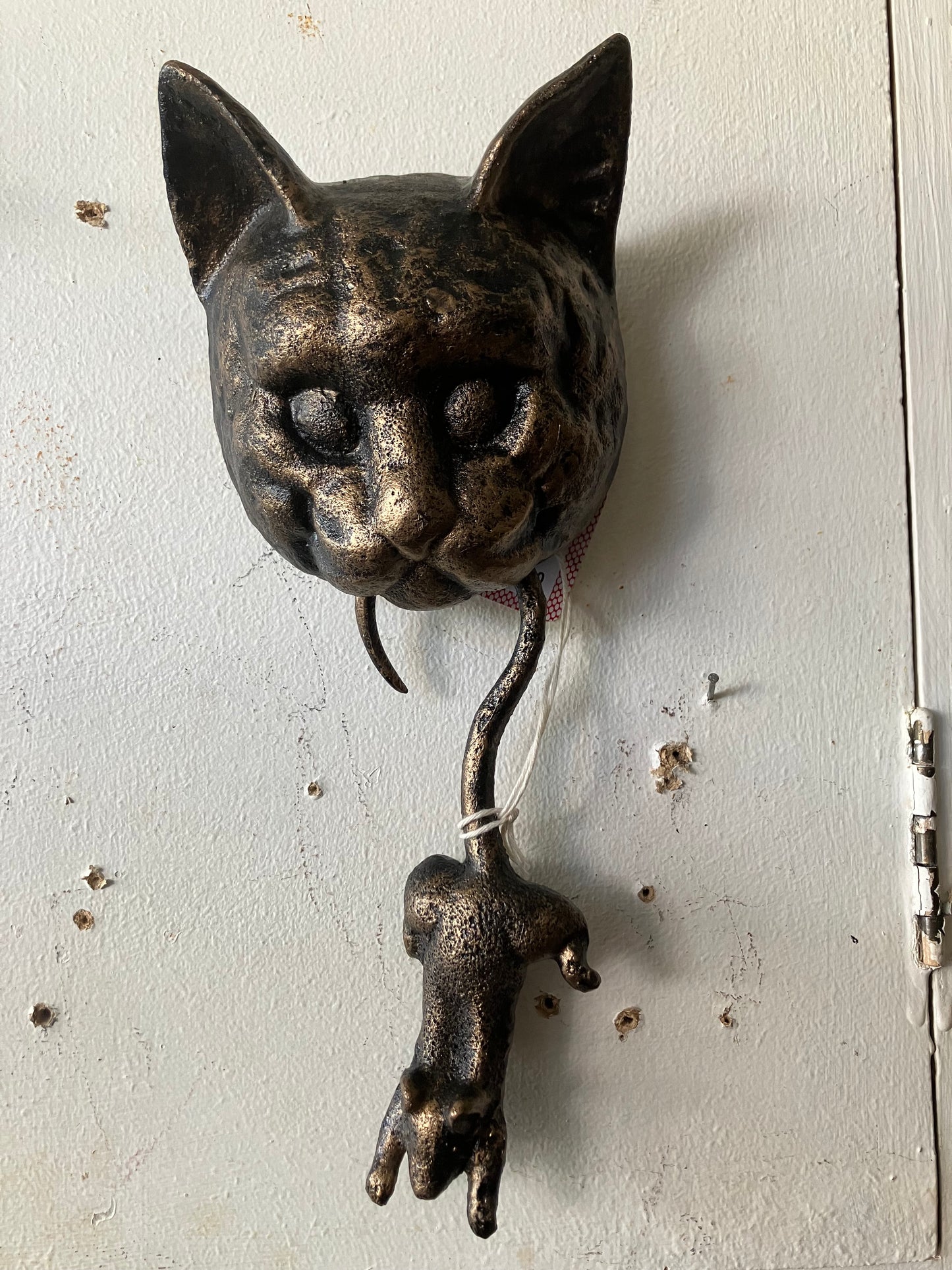 Cat and Mouse Cast Iron Doorknocker