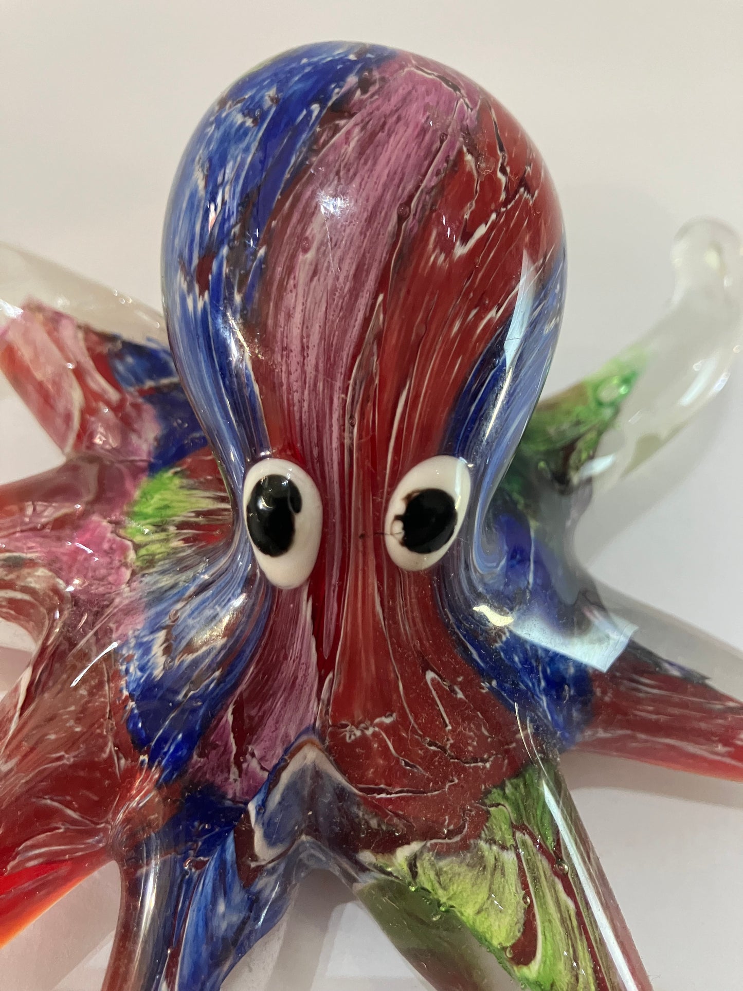 Glass Paperweight Multicolour Octopus