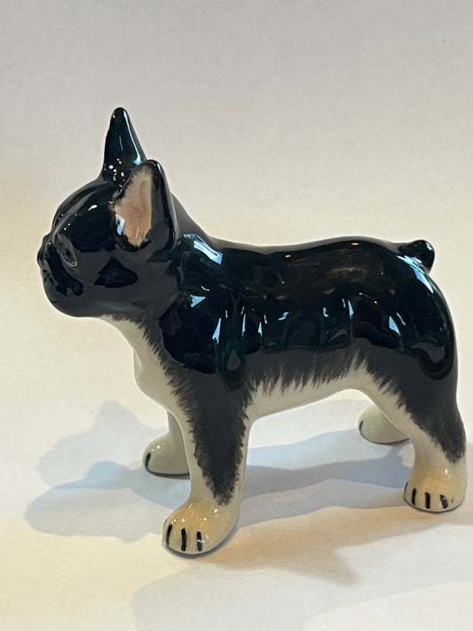 Porcelain French Bull Dog Figurine