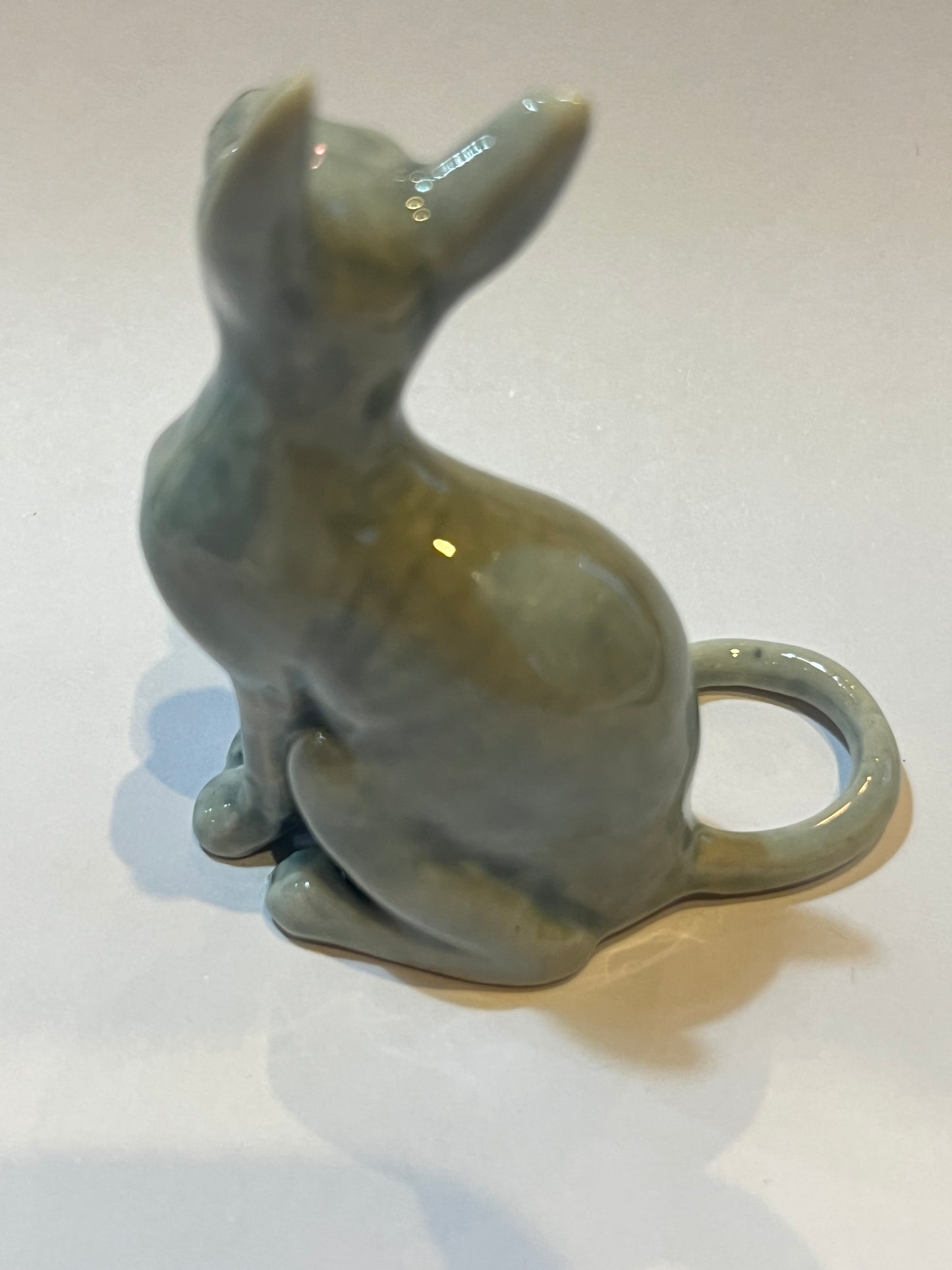 Miniature Porcelain Grey Sphynx Cat