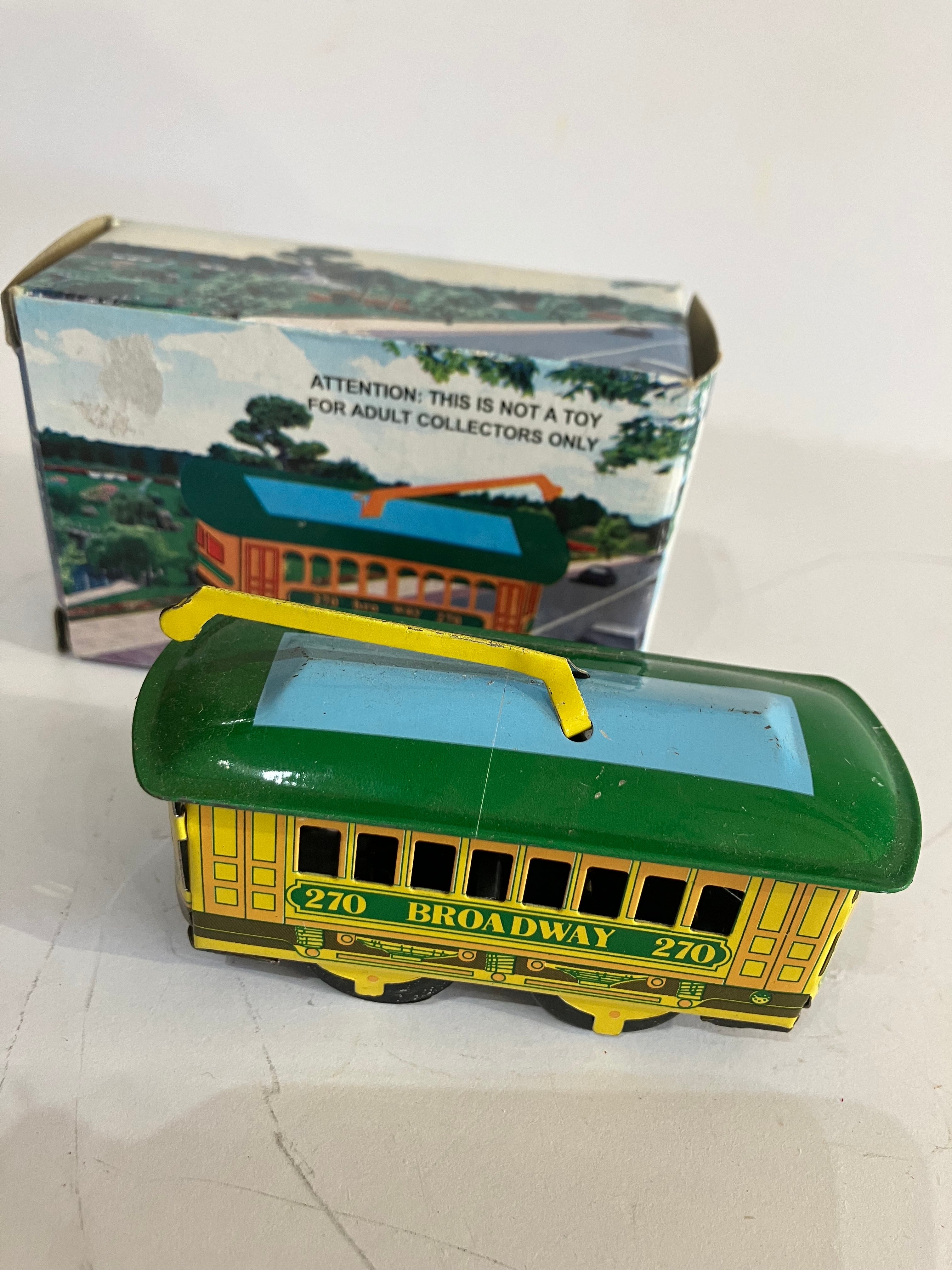 Wind Up Tin Toy Tram Small – The Blue Bowerbird