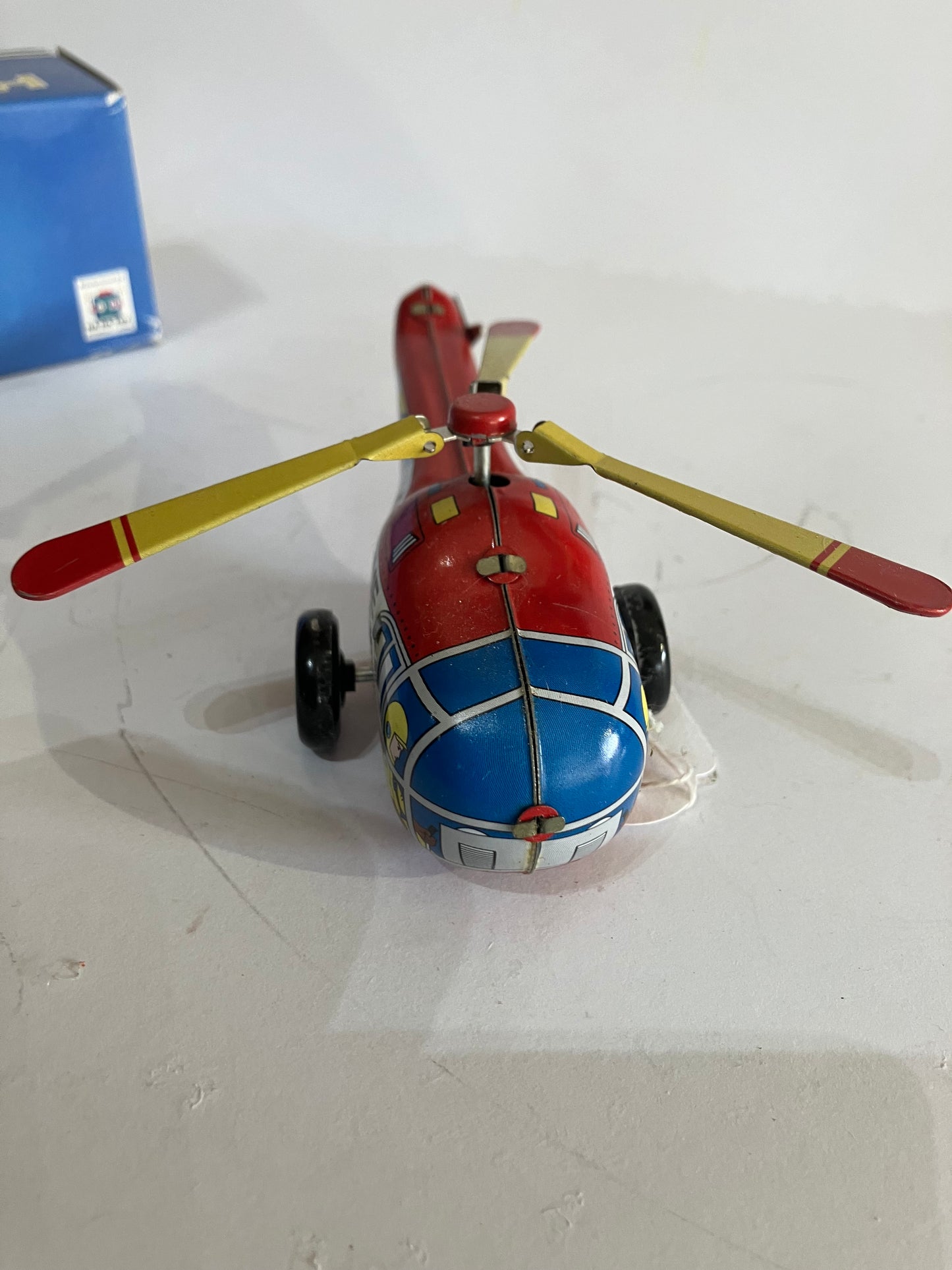 Wind Up Tin Toy Rescue Helicopter Small