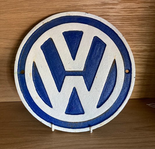 Cast Iron Round Sign General VW