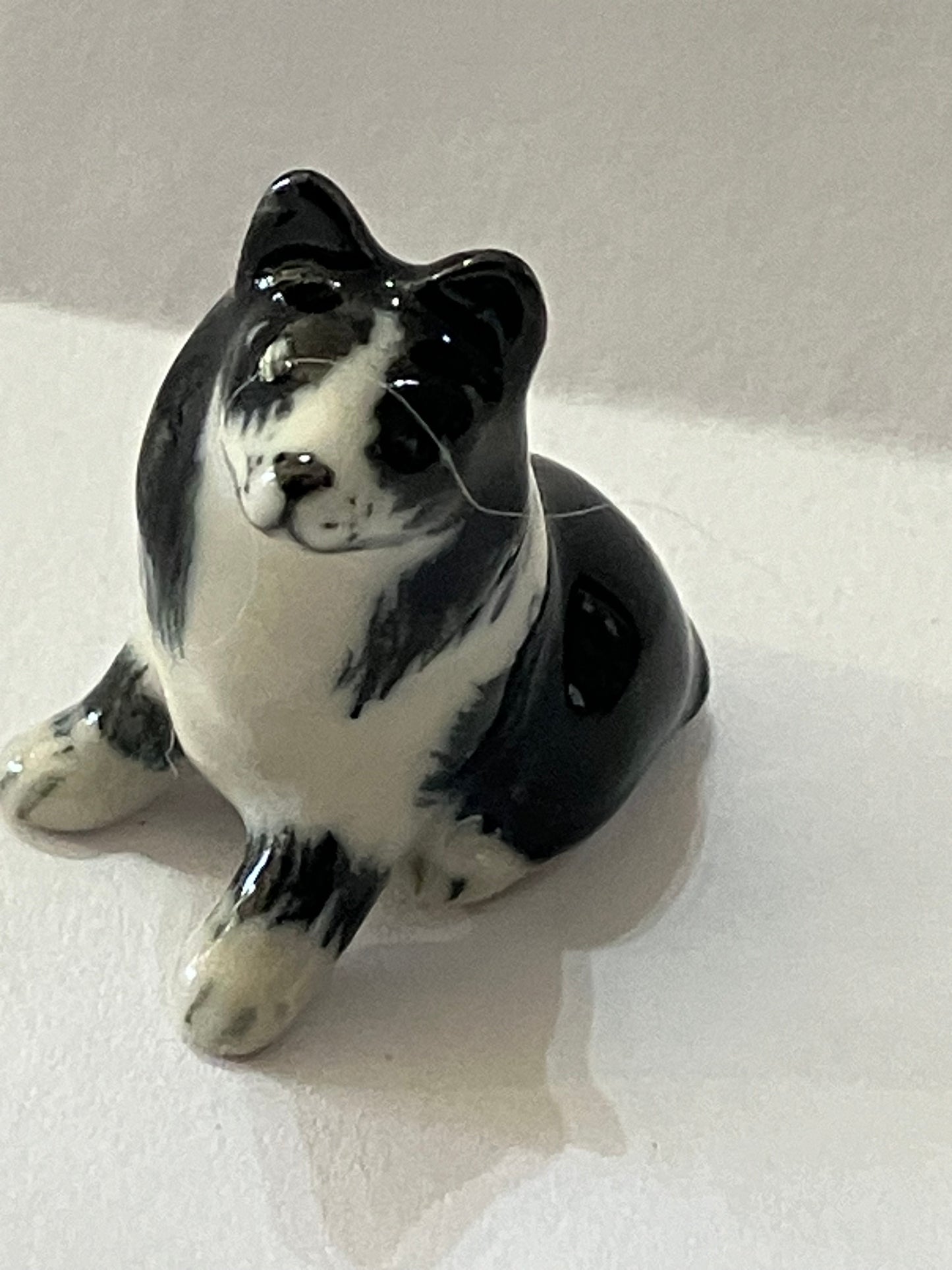 Miniature Porcelain Dog Figurine Border Collie Mini Dog Breed