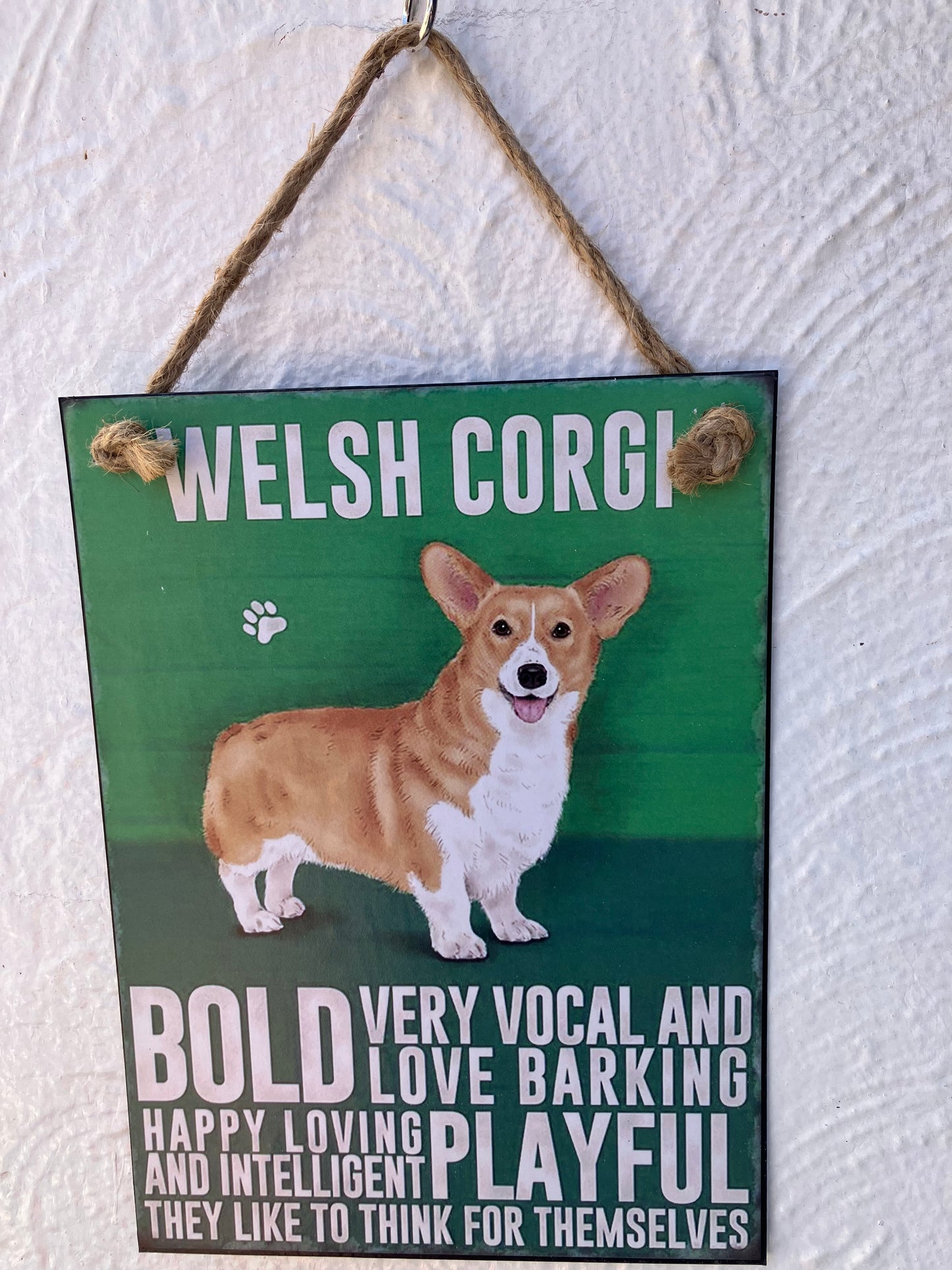 Welsh Corgi Tin Sign