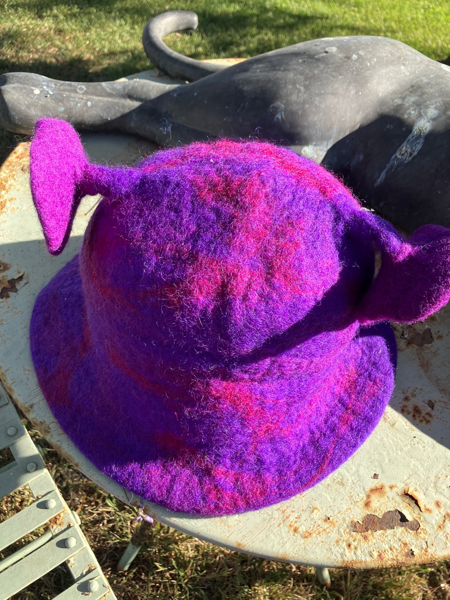 Purple Felted Hat