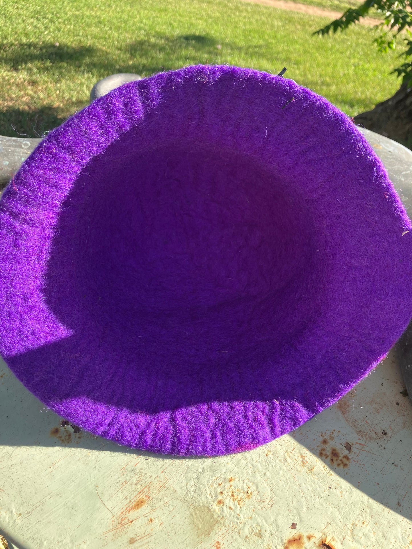 Purple Felted Hat