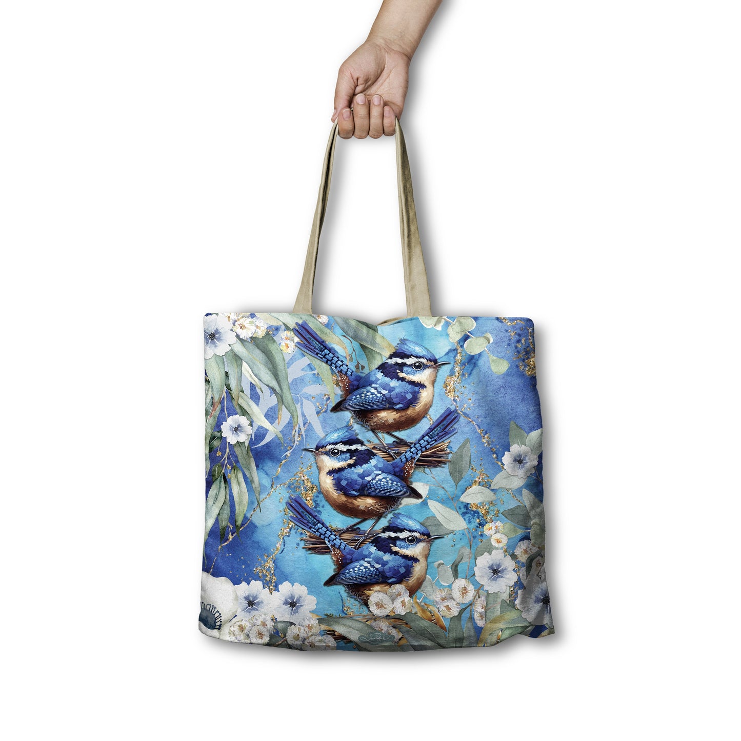 Wren Design Shopping Bag 'Cheeky Wren by Lisa Pollock