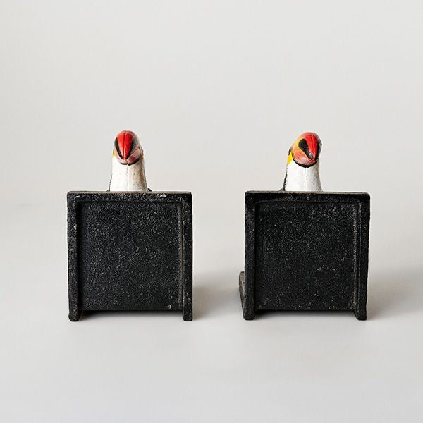 Toucan Birds Black Cast Iron Bookends