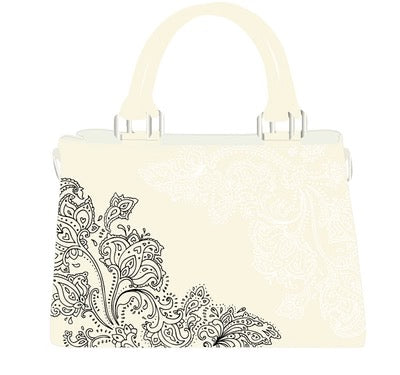 MIA LOUISE CREAM LACE TOTE/LADIES BAG