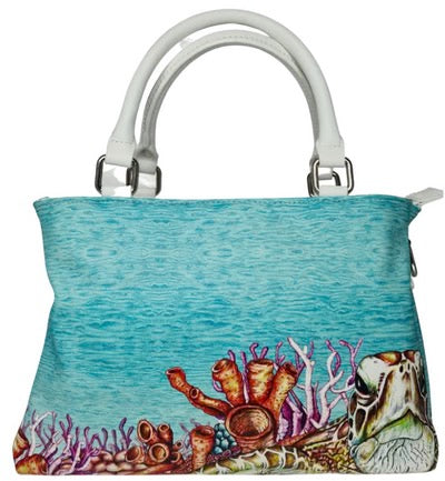 TURTLES AND CORAL TOTE LADIES HANDBAG