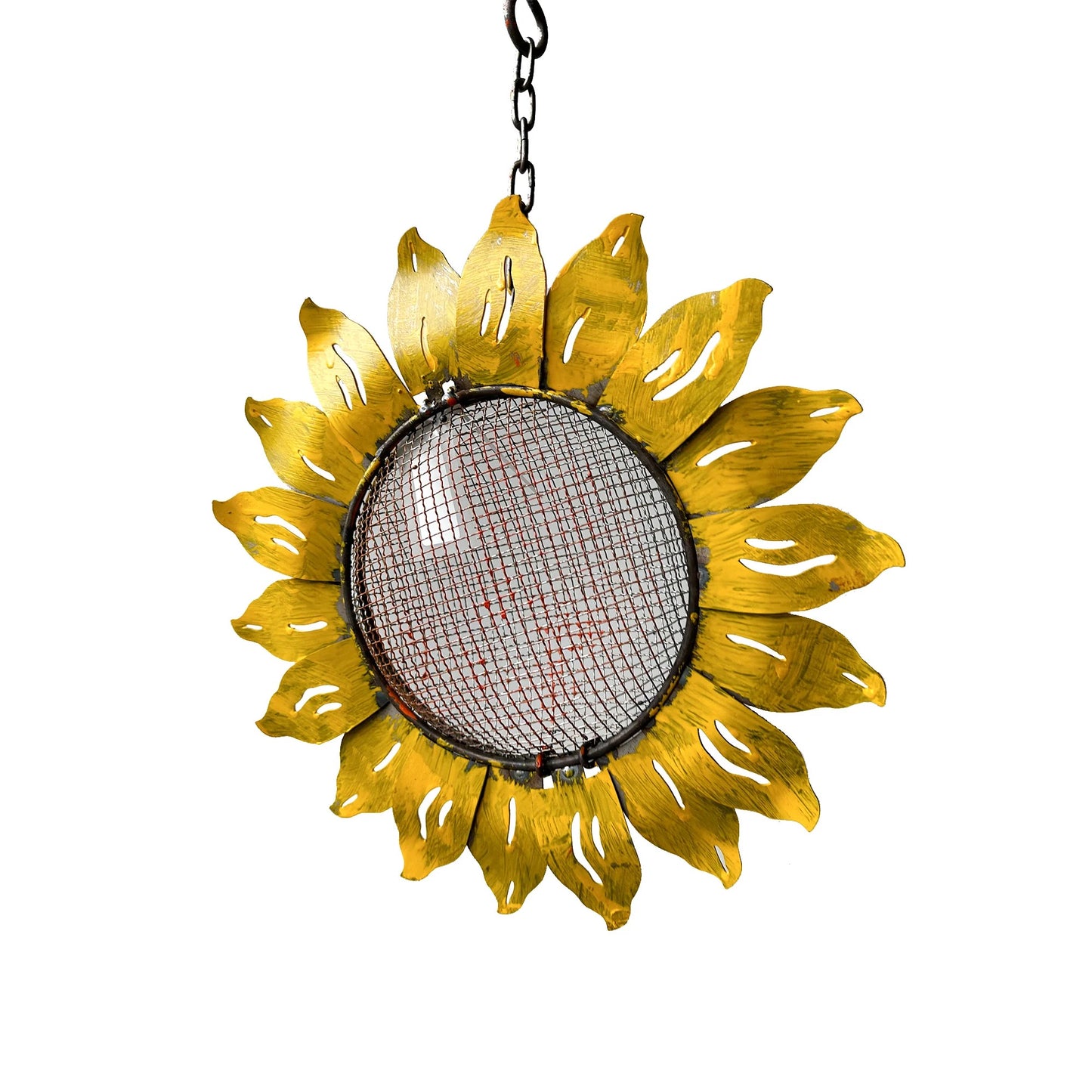 Hanging Yellow Sunflower Bird Feeder