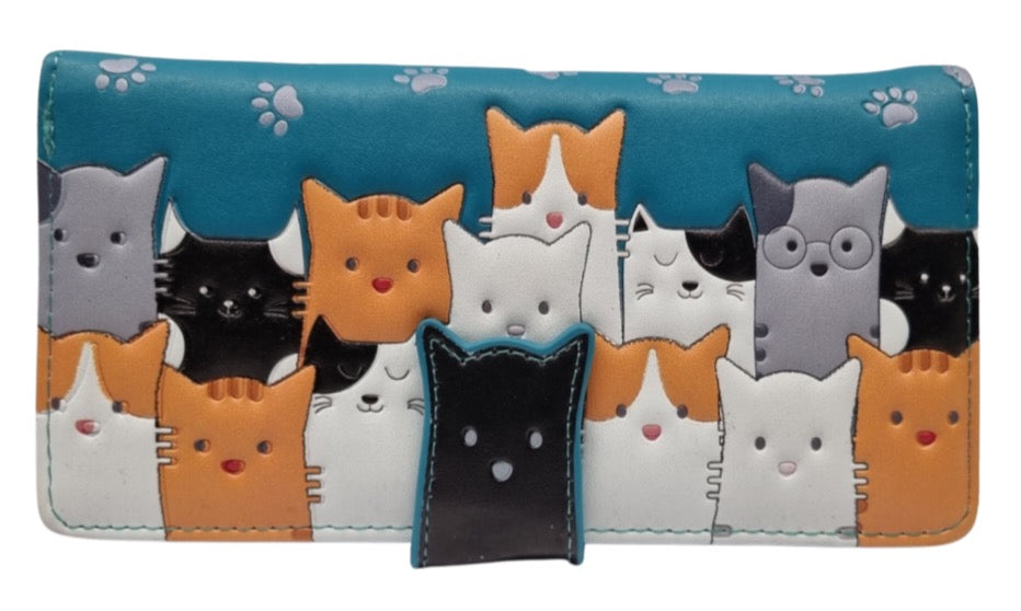 Cats Ladies Large Wallet