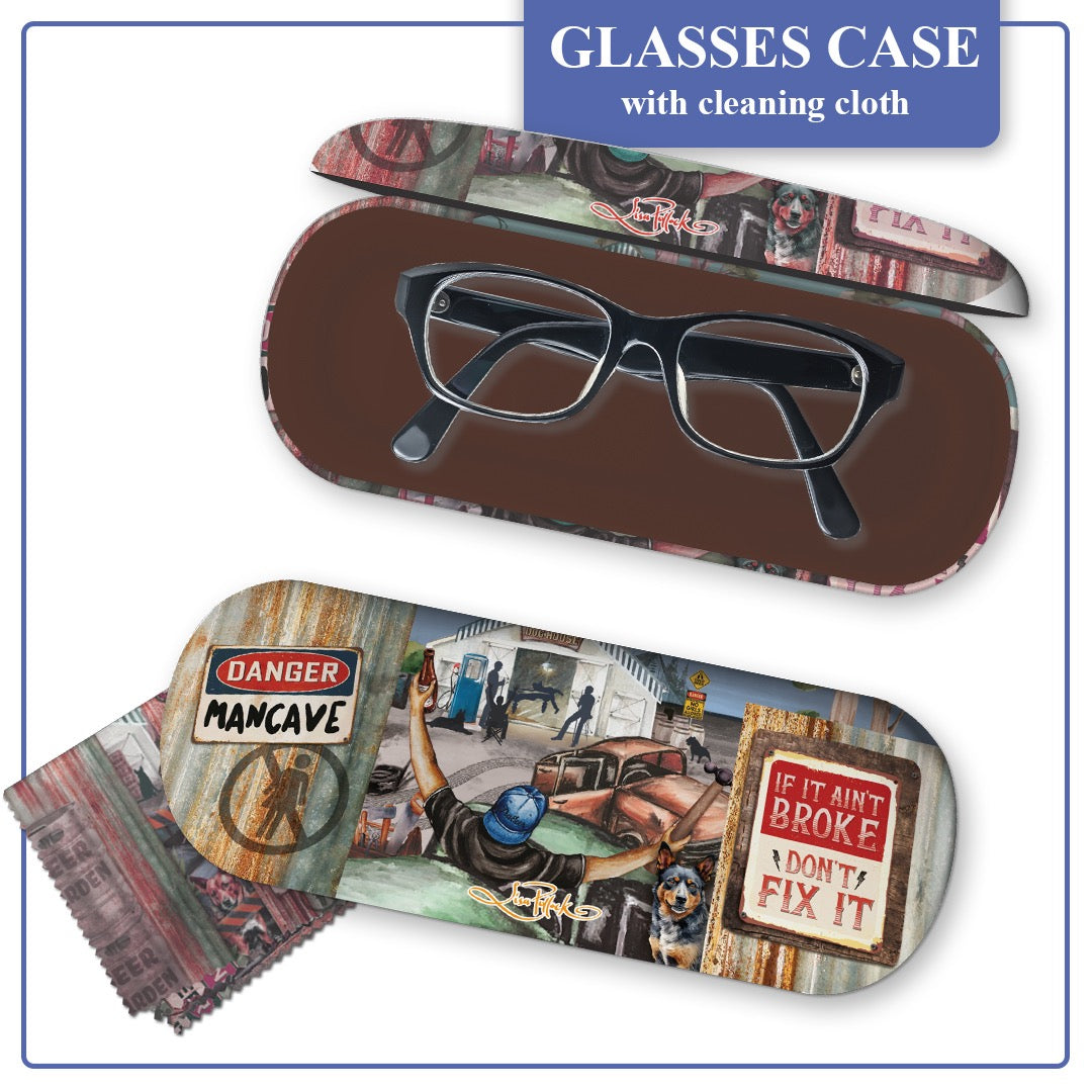 Glasses Case Man Cave  Lisa Pollock