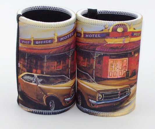 HK Monaro in Gold Classic Car Stubby Holder