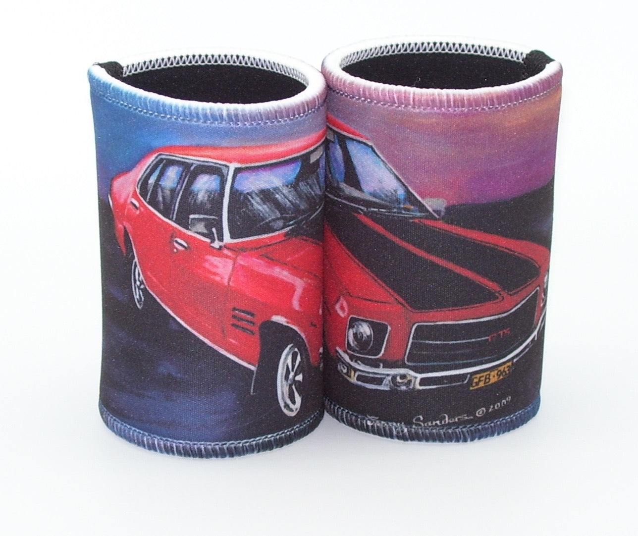 HQ GTS Monaro in Red Classic Car Stubby Holder