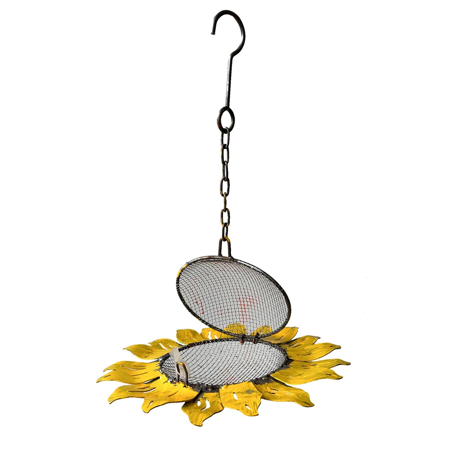 Hanging Yellow Sunflower Bird Feeder