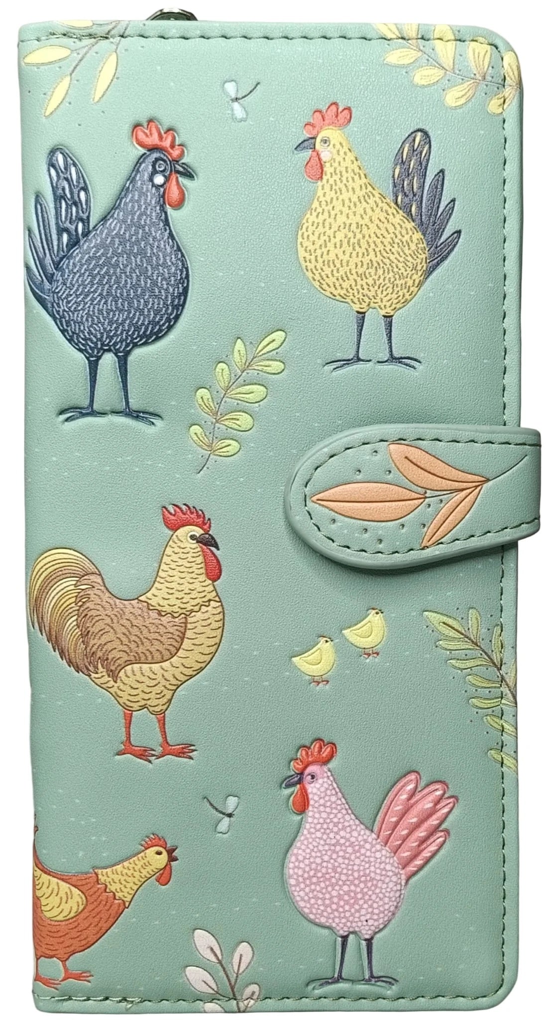 Chicken Farm Large Zipper Ladies Wallet
