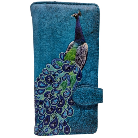 Peacock  Ladies Large Wallet Blue