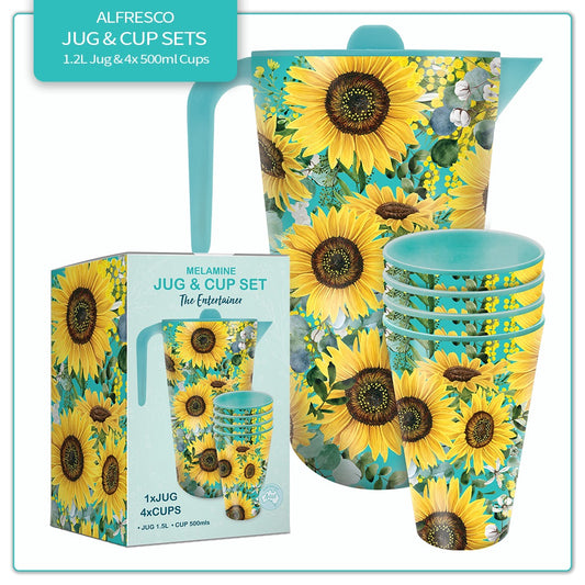 Sunflower Design Jug Set - Lisa Polllock