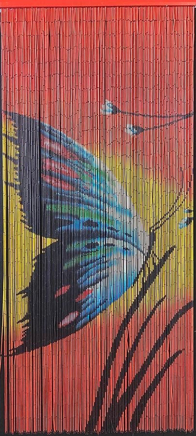 Bamboo Curtain  Butterfly Design- 125 Strings