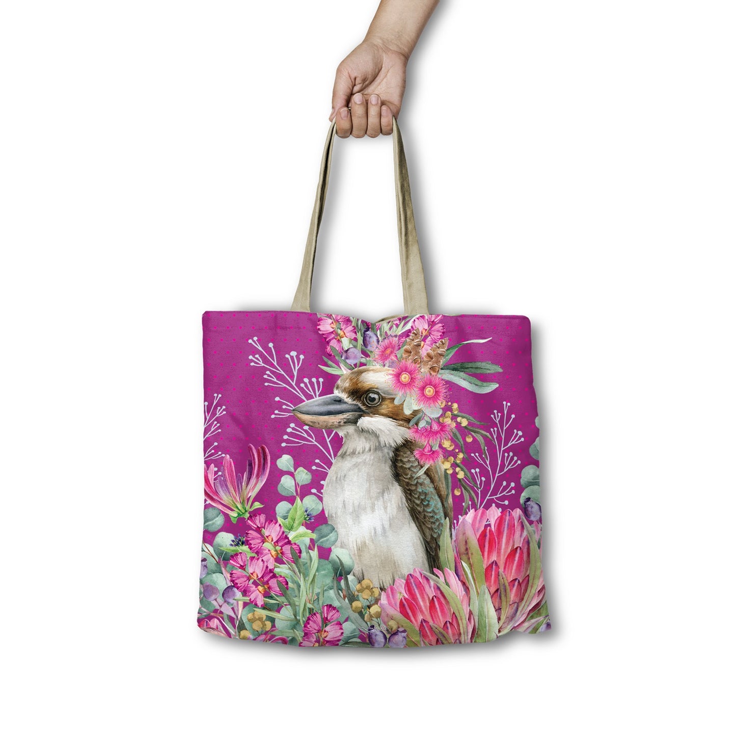 Reusable Shopping Bag Kookaburra Blush Kooky Lisa Pollock