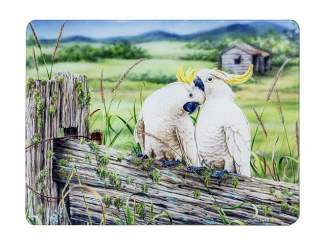 Sulphur Crested Glass Surface Protector and Cutting Board