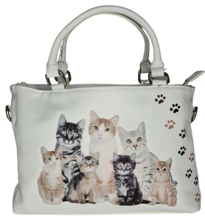 MIA LOUISE PUURRFECT TOTE CAT THEMED HANDBAG