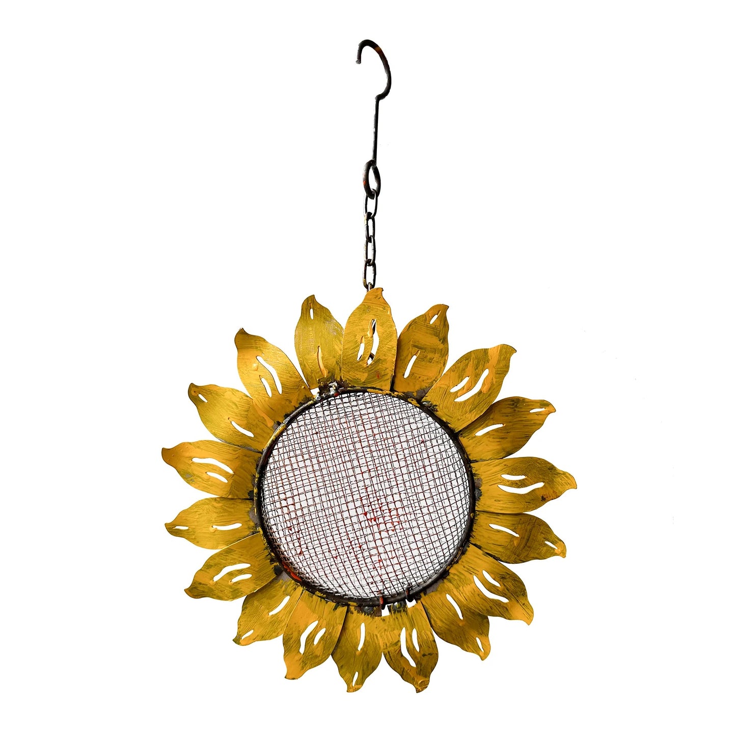 Hanging Yellow Sunflower Bird Feeder