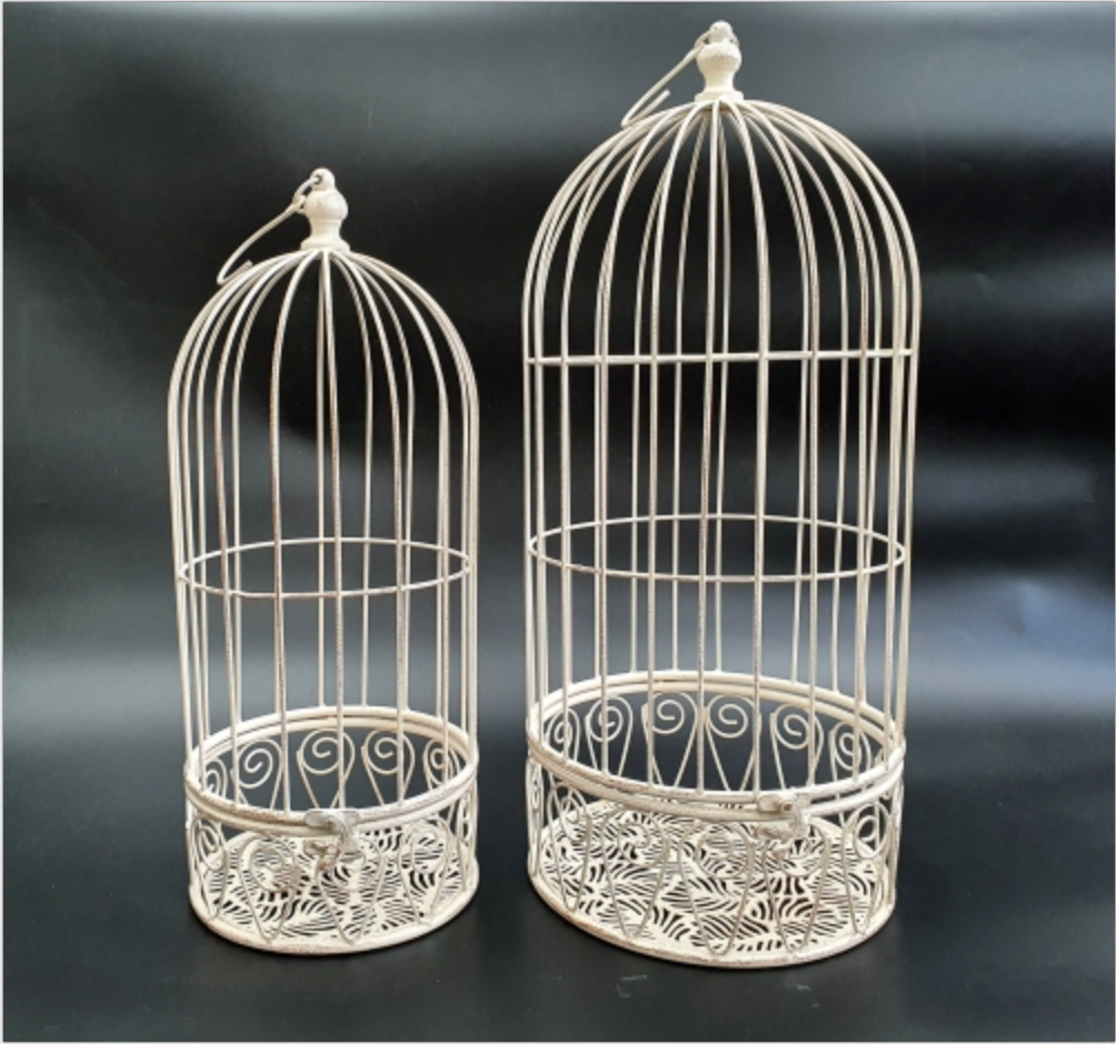 Hanging Bird Cages Set of 2