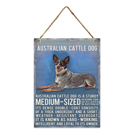 Australian Cattle Dog Tin Sign
