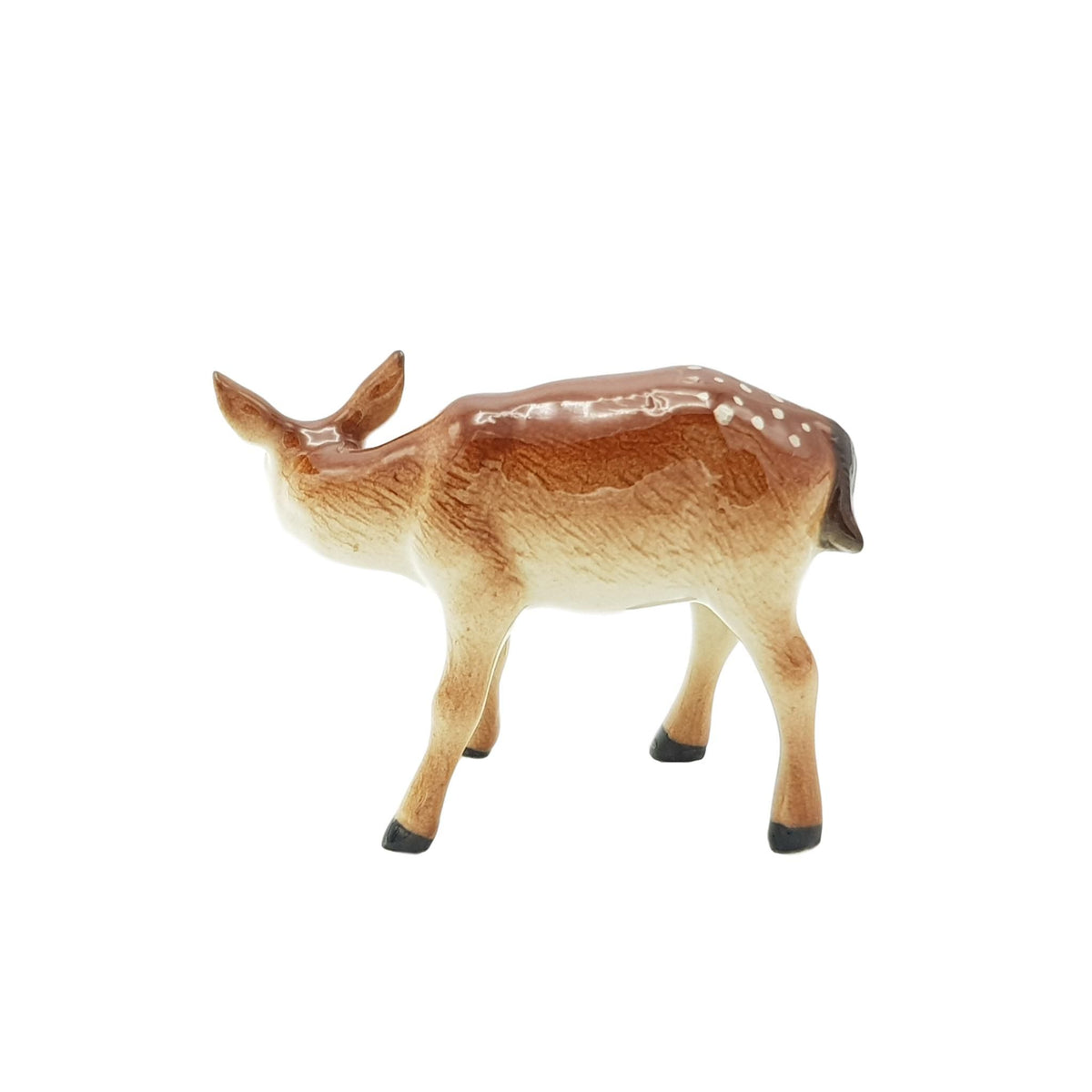 Miniature Porcelain Deer Standing Head Down Figurine