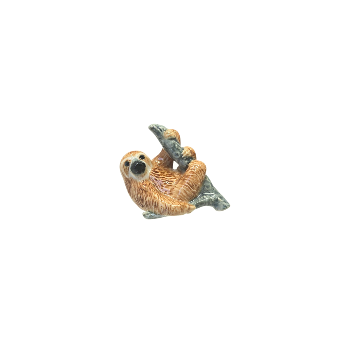 Miniature Porcelain Sloth Figurine