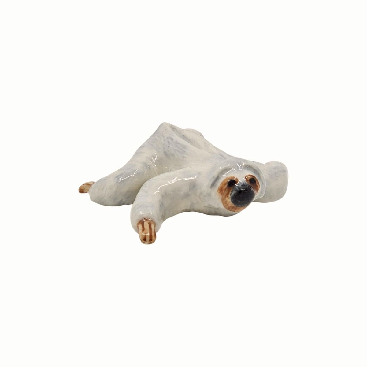 Miniature Porcelain Crawling Sloth Figurine