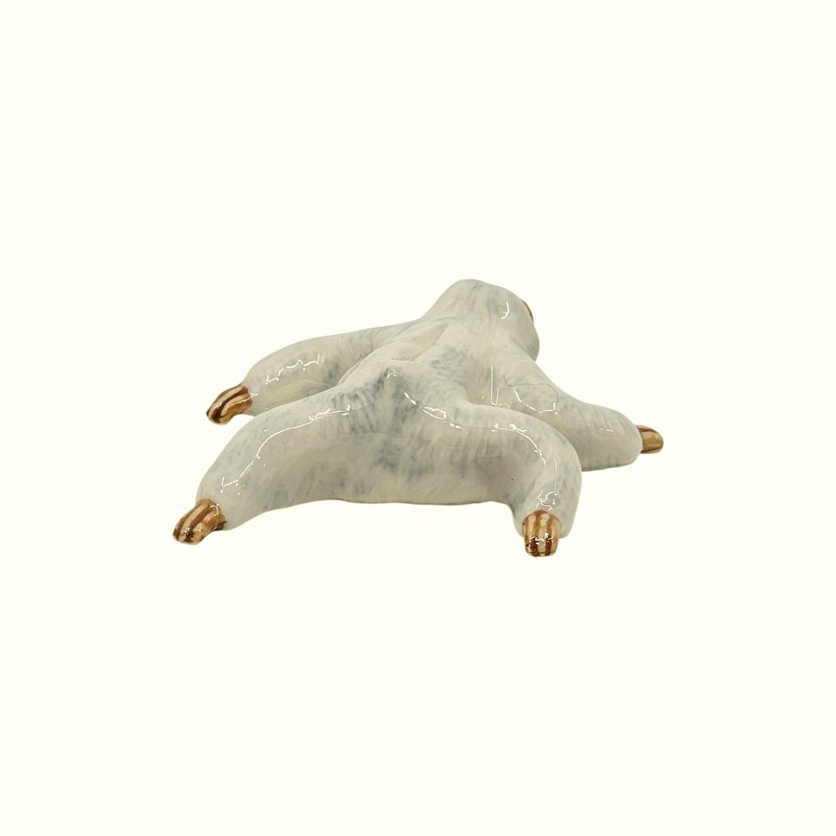 Miniature Porcelain Crawling Sloth Figurine
