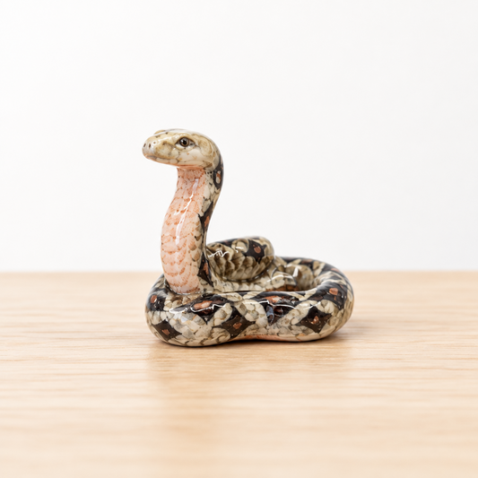 Miniature Porcelain Boa Constrictor Snake Figurine
