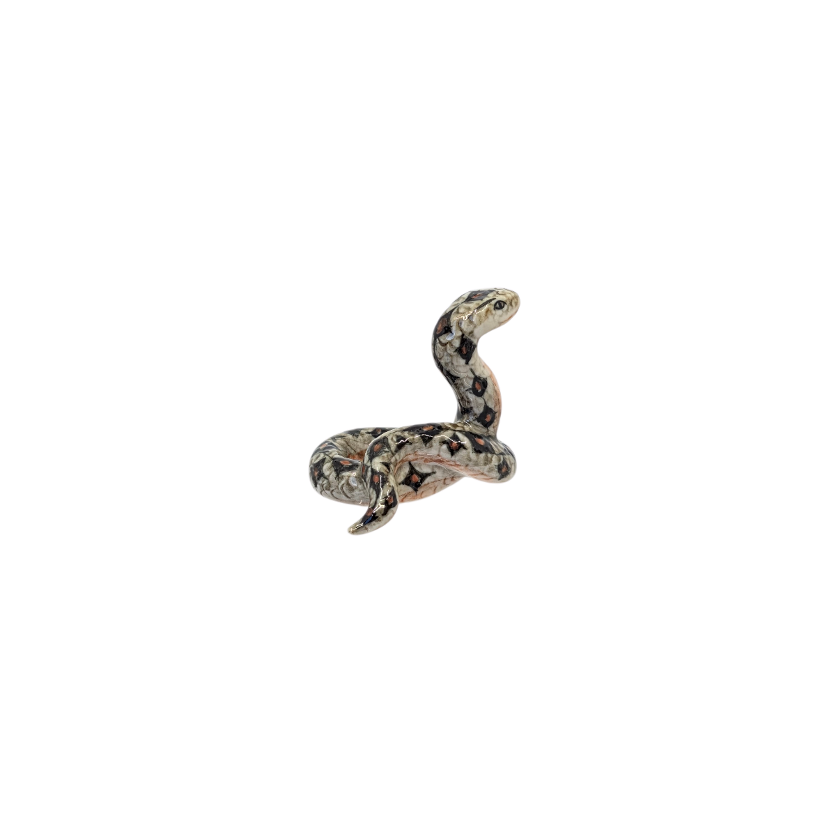 Miniature Porcelain Boa Constrictor Snake Figurine