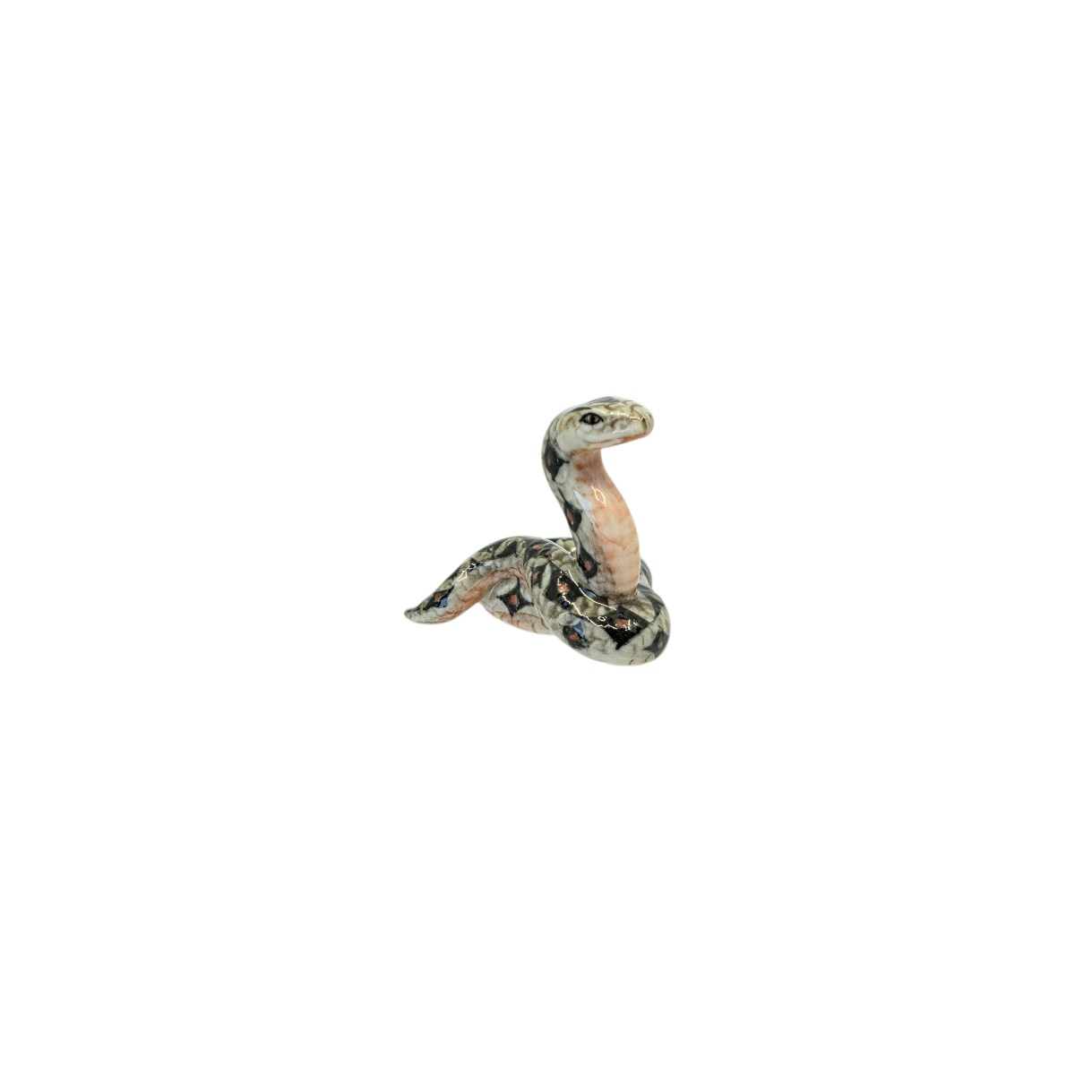 Miniature Porcelain Boa Constrictor Snake Figurine