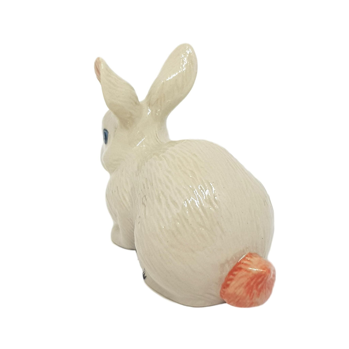 Miniature Porcelain White Rabbit Figurine
